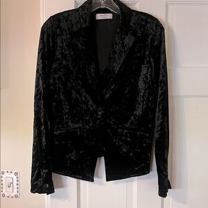 Bailey 44 Black Crushed Velvet Blazer